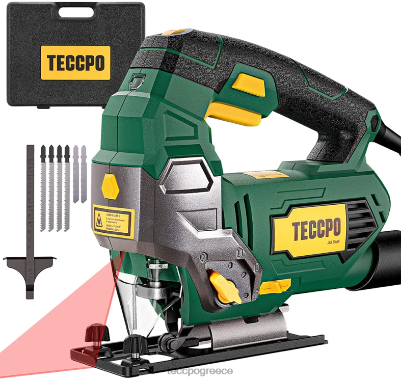 ξυλουργική TECCPO Κορδόνι σέγα πριόνι 6,5 amp 3000 spm με οδηγό λέιζερ RHHV21