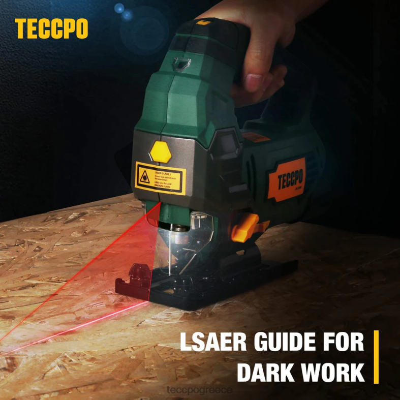 ξυλουργική TECCPO Κορδόνι σέγα πριόνι 6,5 amp 3000 spm με οδηγό λέιζερ RHHV21
